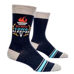 NWT- Blue Q ‘Olympic Long Sleeper’ Men’s Crew Socks